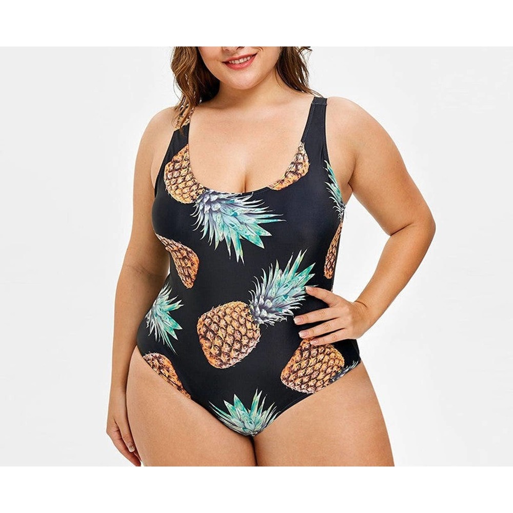 Plus size triangle one-piece swimsuit women beach wear